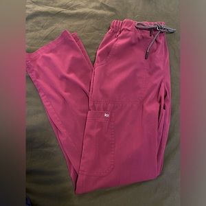 Lightly used - XS Burgundy Scrub Pants